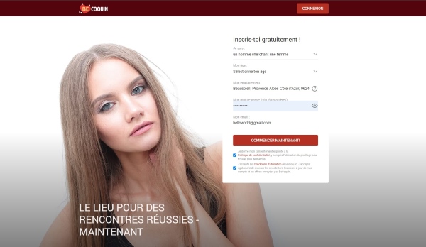 becoquin élue meilleure application plan cul